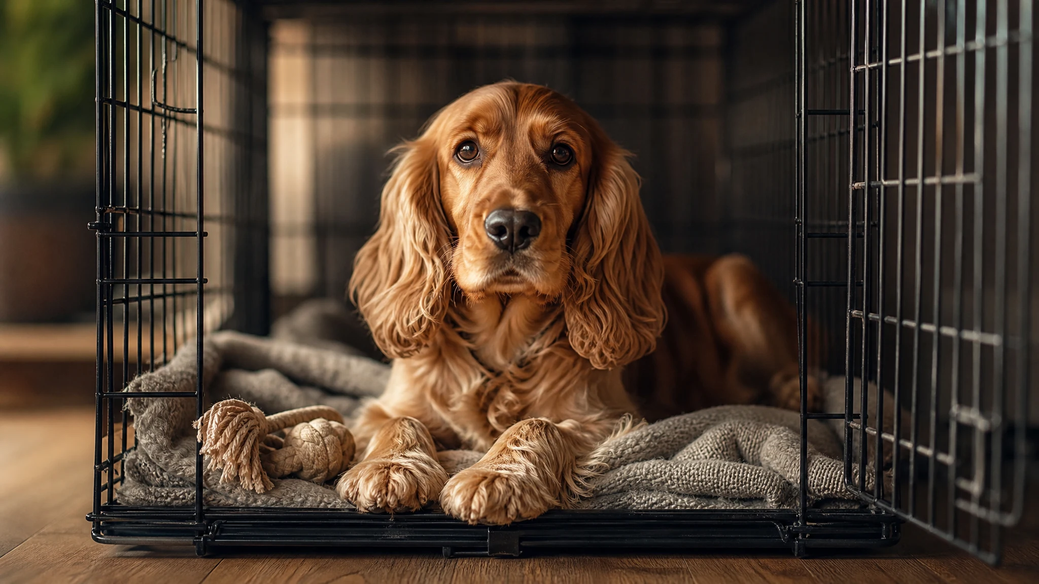 Crate Training a English Cocker Spaniel and Preventing Separation Anxiety